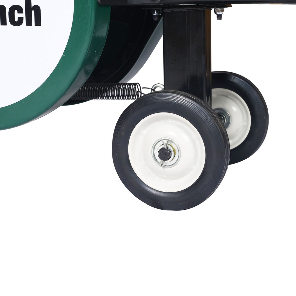 Portable Double Flywheel Electric Log Splitter 7 Ton with Auto Return - Gray