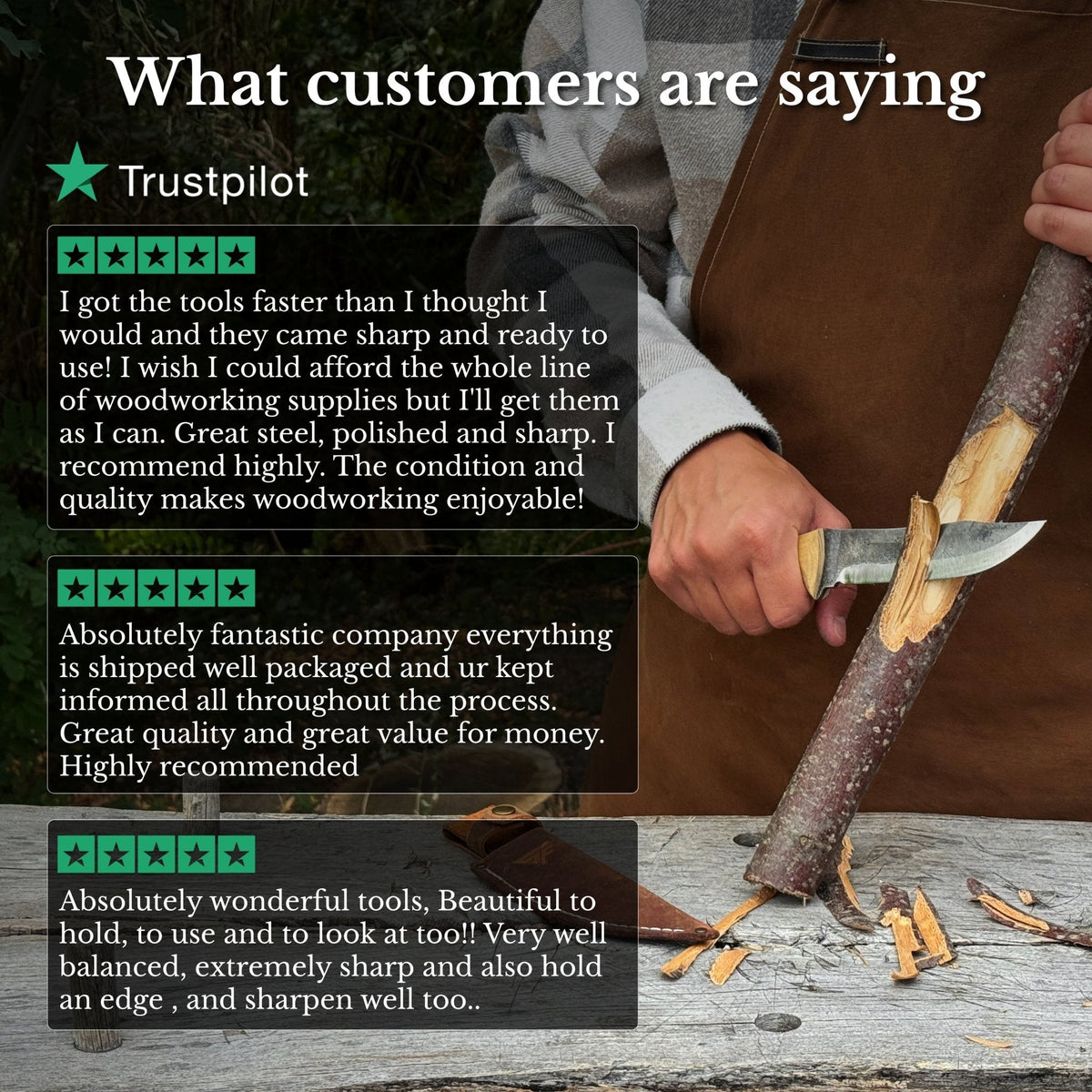 Hand-Forged Bushcraft Knife, 12 cm / 4.72 in