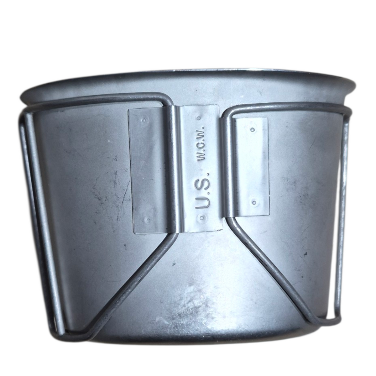 GENUINE US MILITARY CANTEEN CUP 1QT USGI HEAVY DUTY Stainless Steel Issued condition