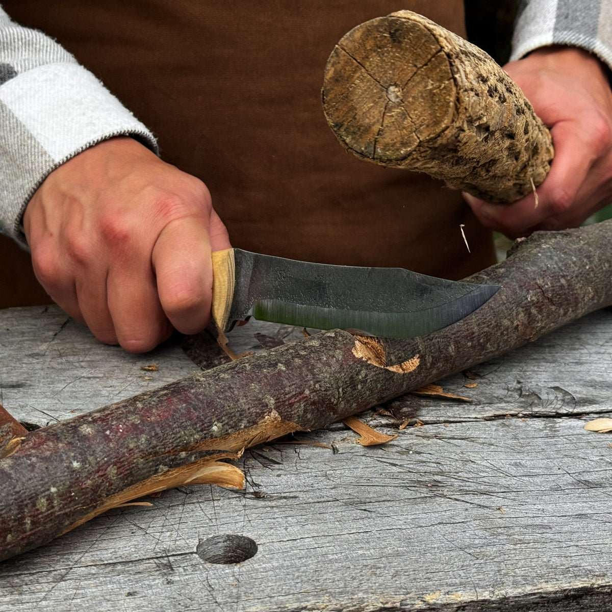 Hand-Forged Bushcraft Knife, 12 cm / 4.72 in